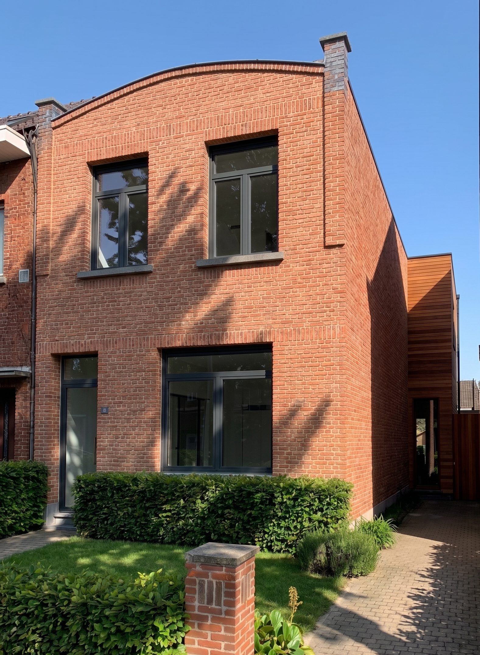 Render van De Borrekenslei 168 Brasschaat, geplande afwerking