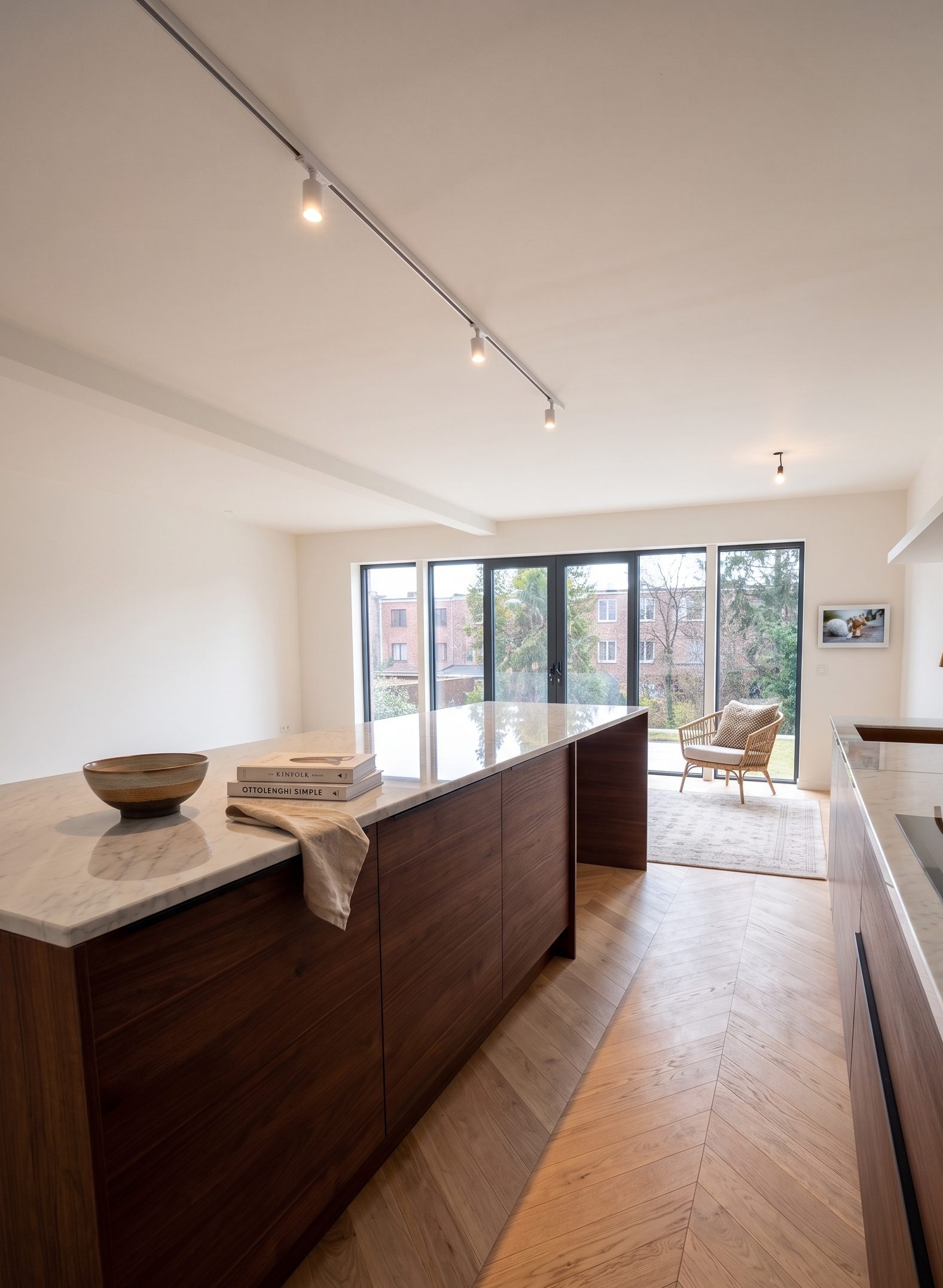 Interieur van Mechelsesteenweg 174 in Mortsel, na renovatie